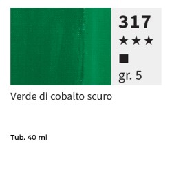 317 - Maimeri Olio Puro Verde Di Cobalto Scuro