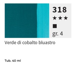 318 - Maimeri Olio Puro Verde Di Cobalto Bluastro