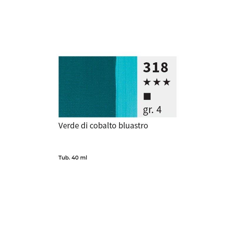 318 - Maimeri Olio Puro Verde Di Cobalto Bluastro
