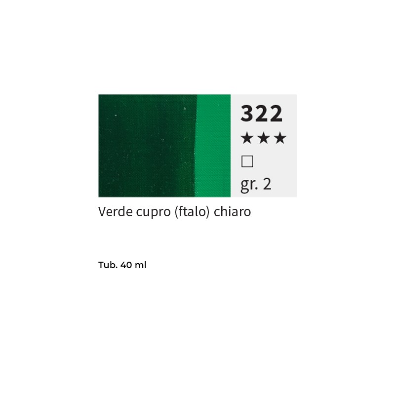 322 - Maimeri Olio Puro Verde Cupro (Ftalo) Chiaro
