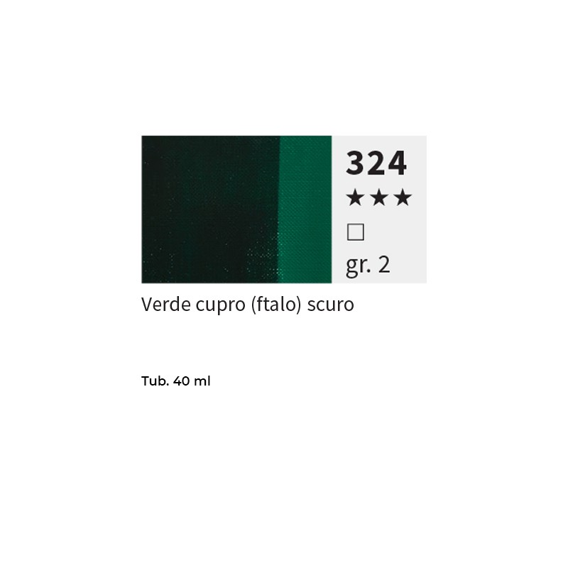 324 - Maimeri Olio Puro Verde Cupro (Ftalo) Scuro