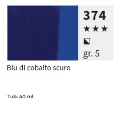 374 - Maimeri Olio Puro Blu Di Cobalto Scuro
