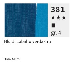 381 - Maimeri Olio Puro Blu Di Cobalto Verdastro