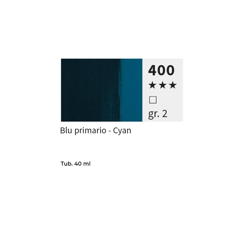 400 - Maimeri Olio Puro Blu Primario Cyan