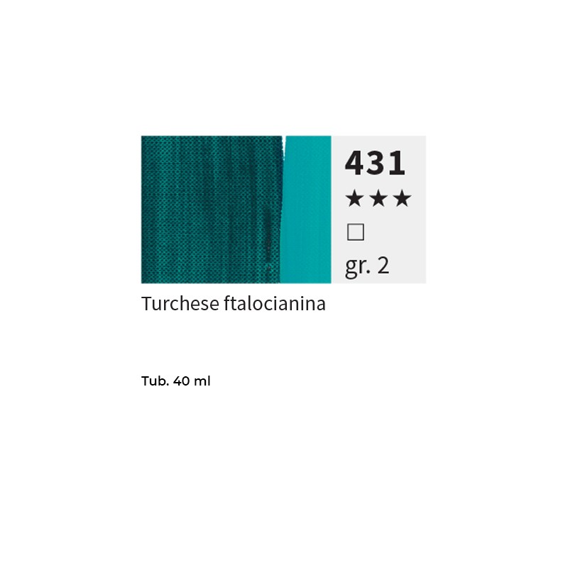 431 - Maimeri Olio Puro Turchese Ftalocianina