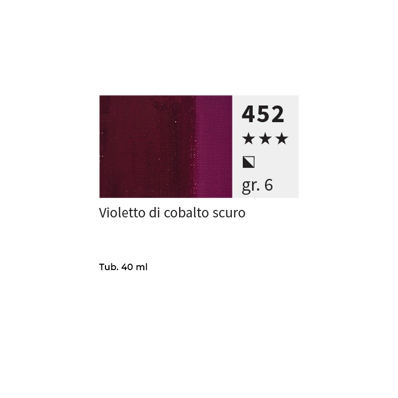 452 - Maimeri Olio Puro Violetto Di Cobalto Scuro