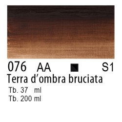 076 - Winsor & Newton Olio Winton Terra d'ombra bruciata