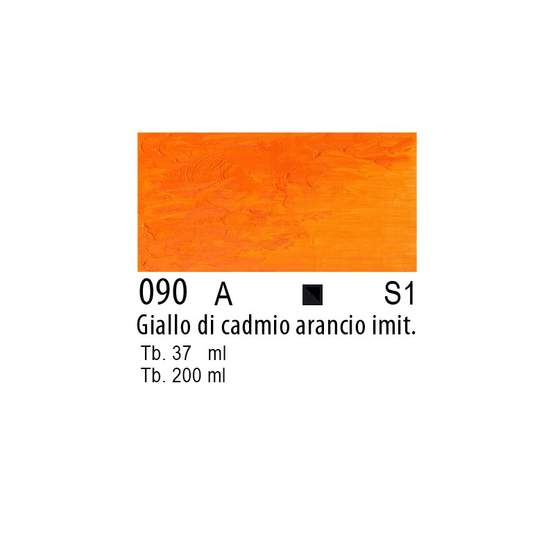 090 - Winsor & Newton Olio Winton Giallo di cadmio arancio imitazione