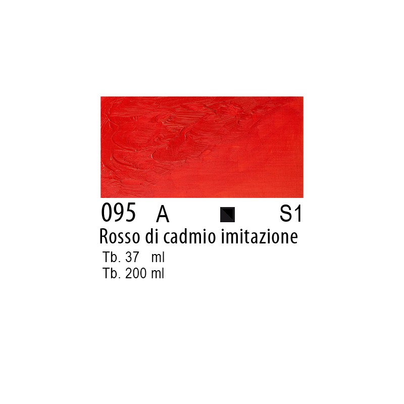 095 - Winsor & Newton Olio Winton Rosso di cadmio imitazione