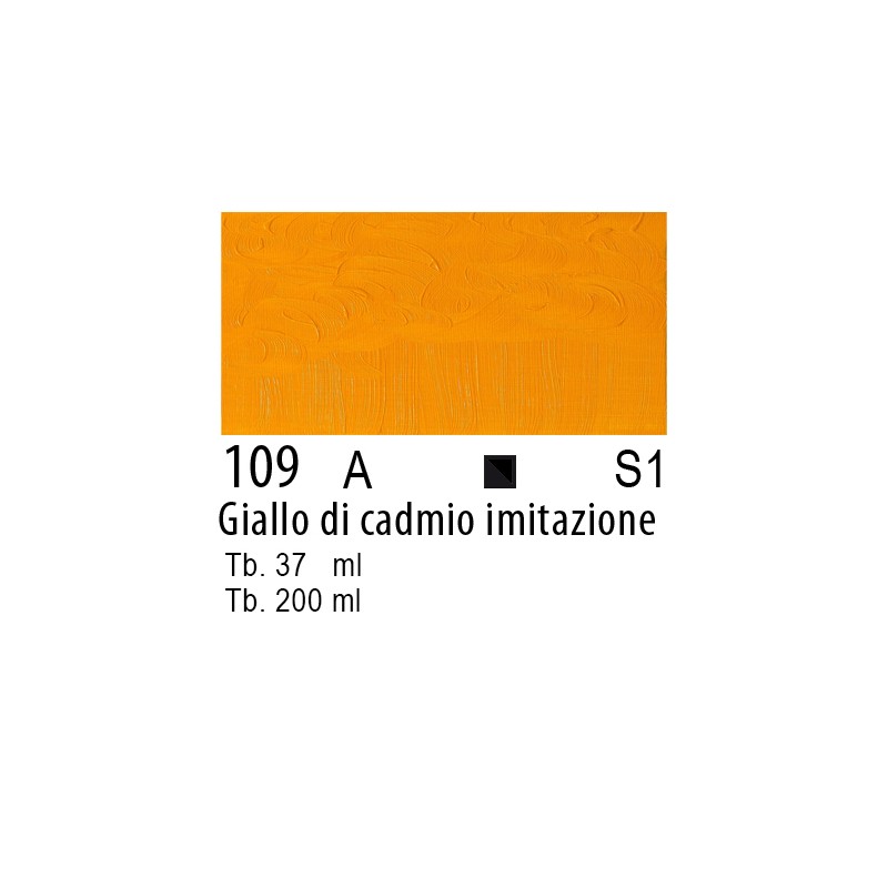 109 - Winsor & Newton Olio Winton Giallo di cadmio imitazione
