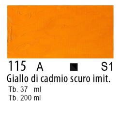 115 - Winsor & Newton Olio Winton Giallo di cadmio scuro imitazione