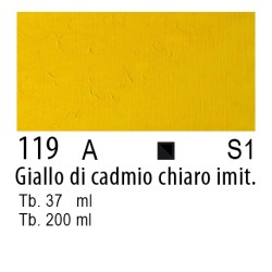 119 - Winsor & Newton Olio Winton Giallo di cadmio chiaro imitazione