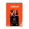 Canson XL Croquis, Blocco spiralato, Avorio, 120 fogli, Grana Fine, 90gr/Mq