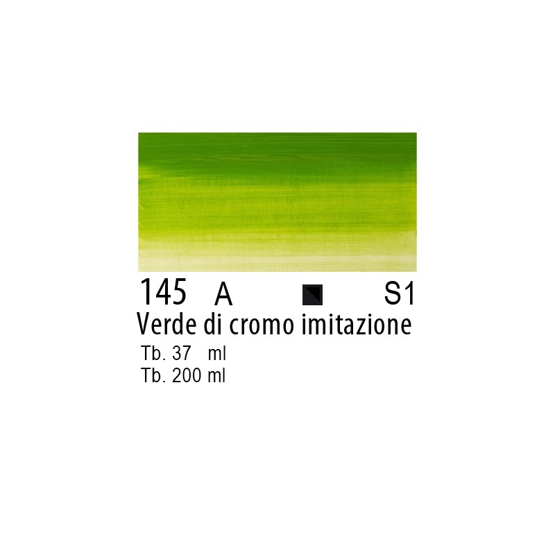 145 - Winsor & Newton Olio Winton Verde di cromo imitazione
