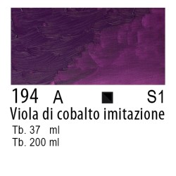 194 - Winton & Newton Olio Winton Viola di cobalto imitazione