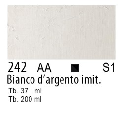 242 - Winsor & Newton Olio Winton Bianco d'argento imitazione