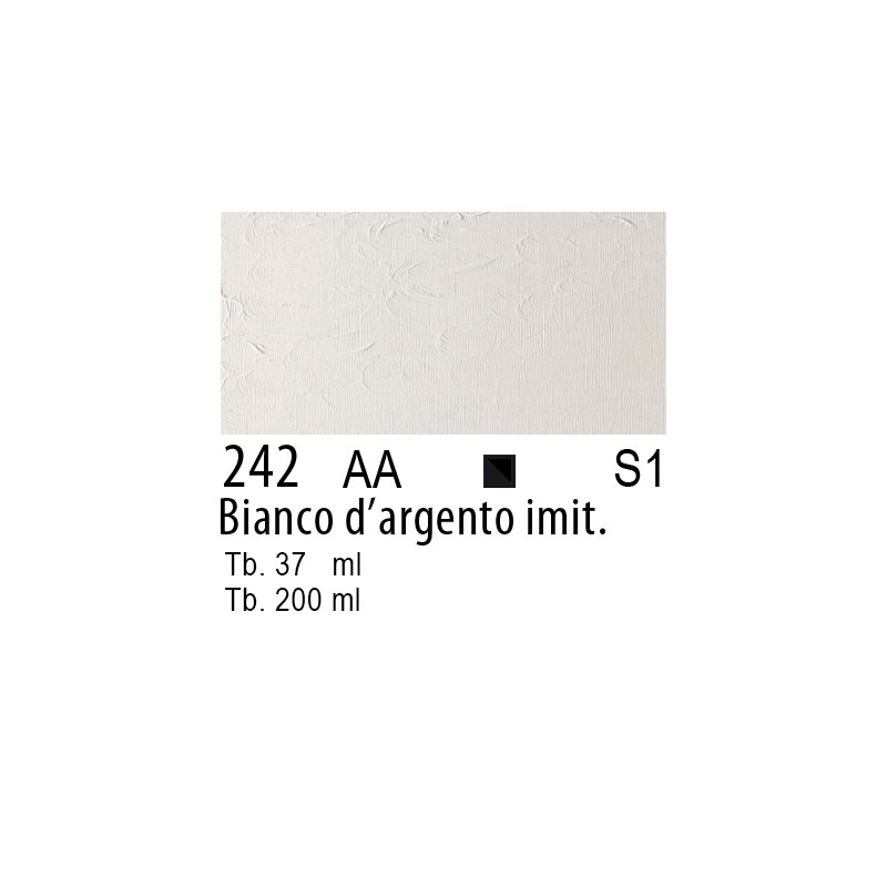 242 - Winsor & Newton Olio Winton Bianco d'argento imitazione