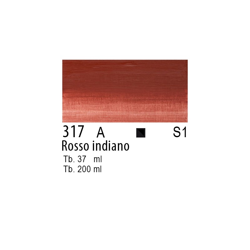 317 - Winsor & Newton Olio Winton Rosso indiano