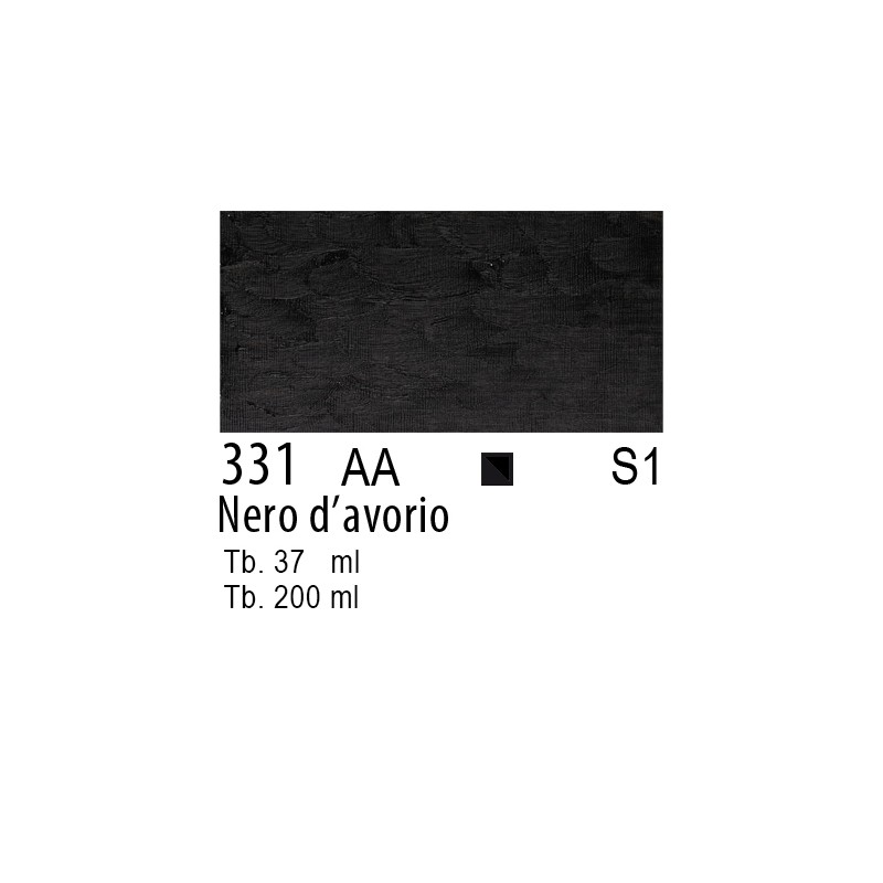331 - Winsor & Newton Olio Winton Nero d'avorio