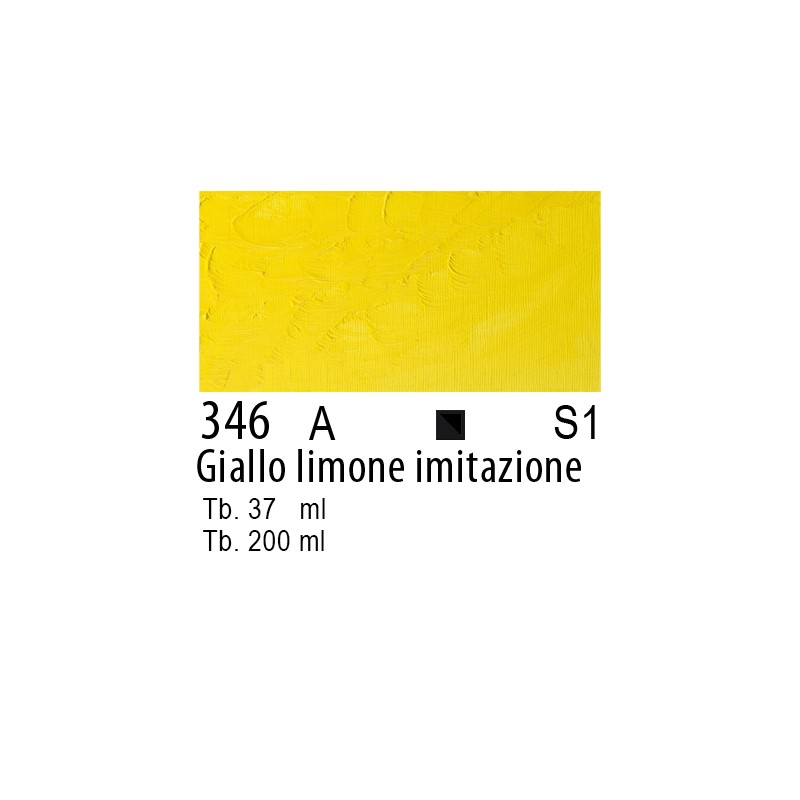 346 - Winsor & Newton Olio Winton Giallo limone imitazione