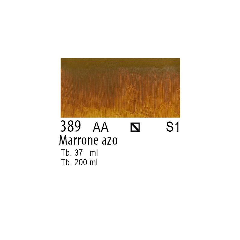 389 - Winsor & Newton Olio Winton Marrone azo