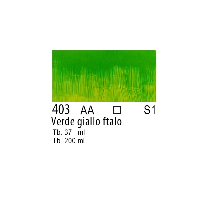 403 - Winsor & Newton Olio Winton Verde giallo ftalo