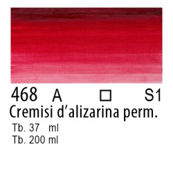 468 - Winsor & Newton Olio Winton Cremisi d'alizarina permanente