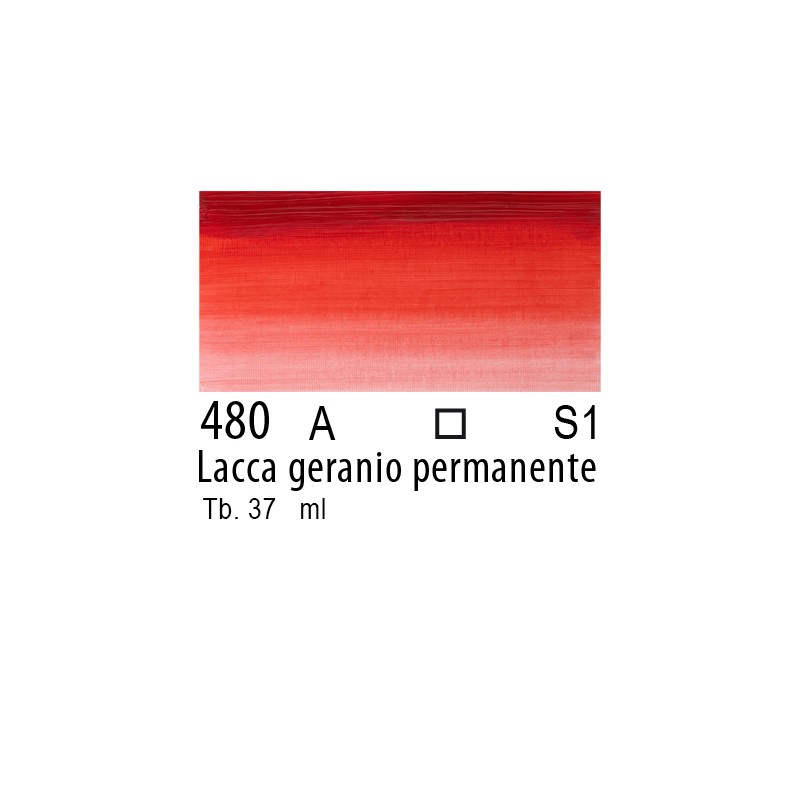 480 - Winsor & Newton Olio Winton Lacca geranio permanente