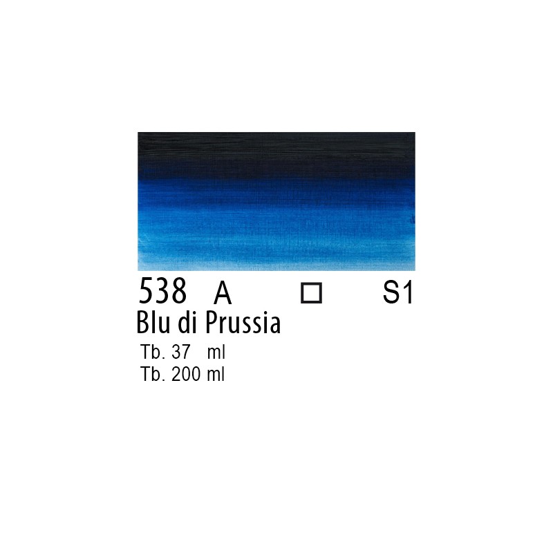 538 - Winsor & Newton Olio Winton Blu di Prussia