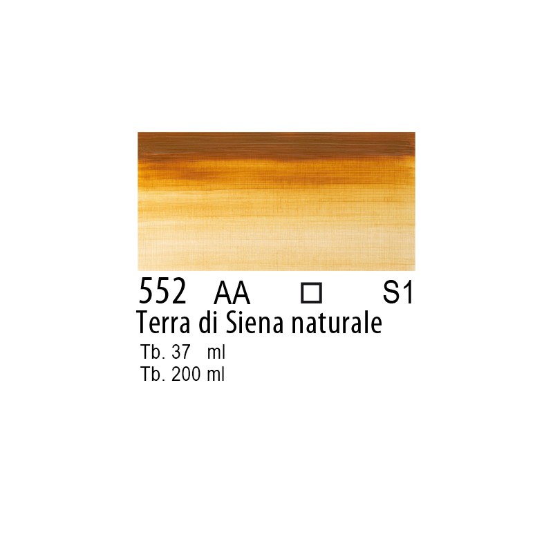 552 - Winsor & Newton Olio Winton Terra di Siena naturale