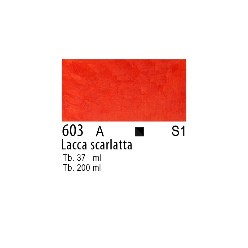 603 - Winsor & Newton Olio Winton Lacca scarlatta