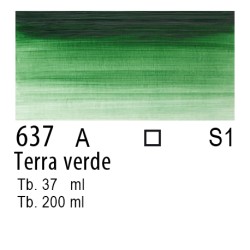 637 - Winsor & Newton Olio Winton Terra verde