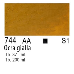 744 - Winsor & Newton Olio Winton Ocra gialla