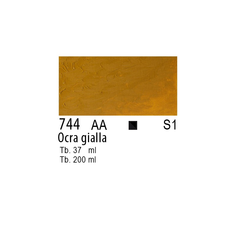 744 - Winsor & Newton Olio Winton Ocra gialla