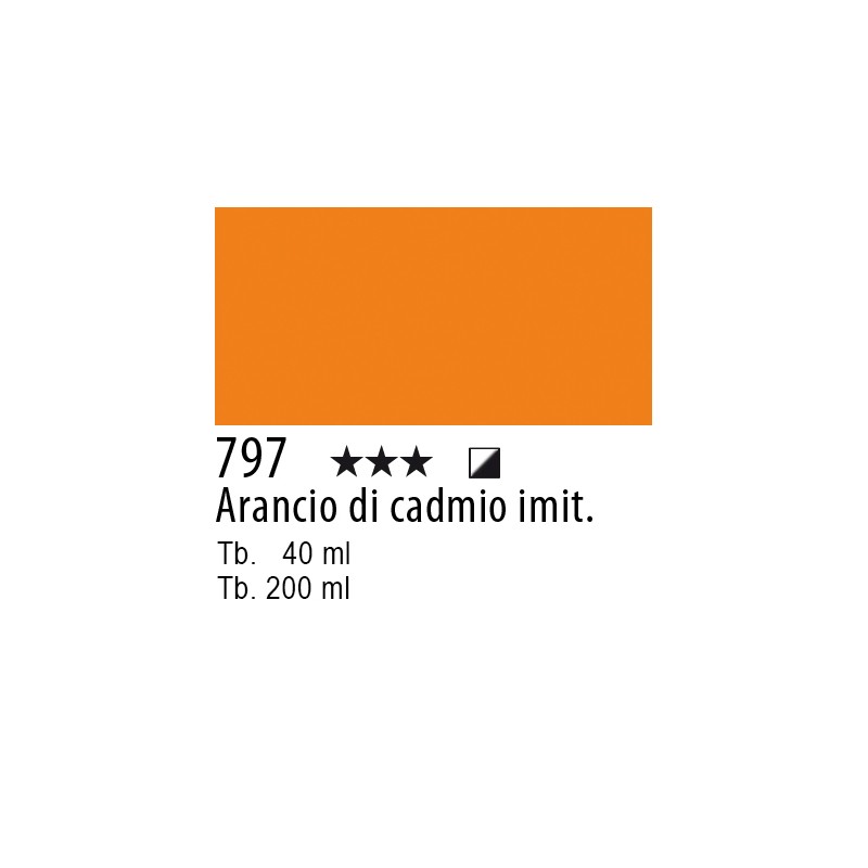 797 - Lefranc Olio Fine Arancio di cadmio imitazione