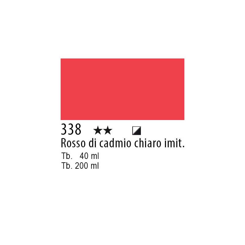 338 - Lefranc Olio Fine Rosso Di Cadmio Chiaro Imitazione