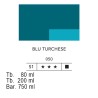 050 - Lefranc acrilico fine blu turchese