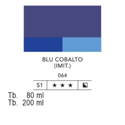 064 - Lefranc acrilico fine blu cobalto (imit.)