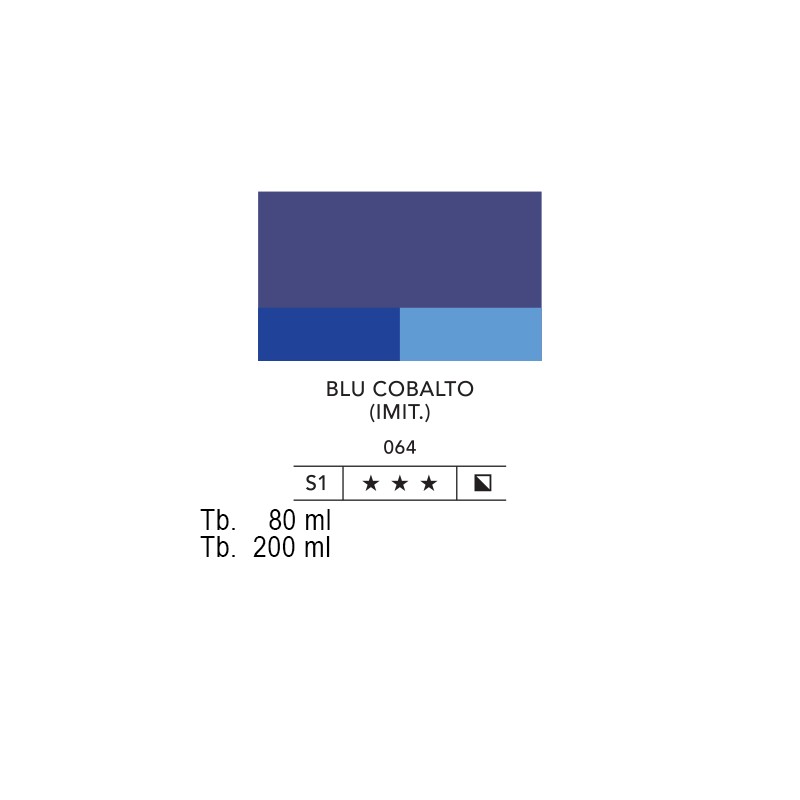 064 - Lefranc acrilico fine blu cobalto (imit.)