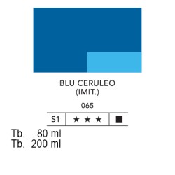 065 - Lefranc acrilico fine blu ceruleo (imit.)