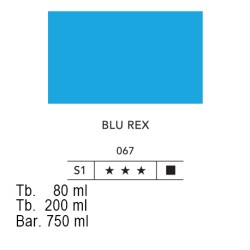 067 - Lefranc acrilico fine blu rex