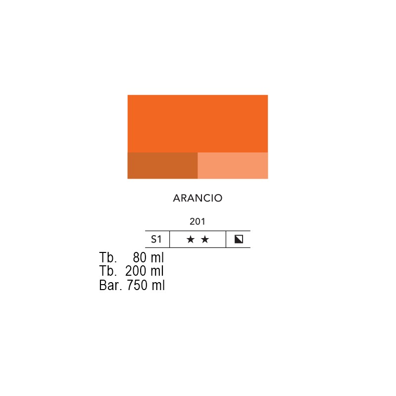 201 - Lefranc acrilico fine arancio
