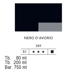 269 - Lefranc acrilico fine nero d'avorio