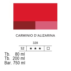 328 - Lefranc acrilico fine carminio d'alizarina