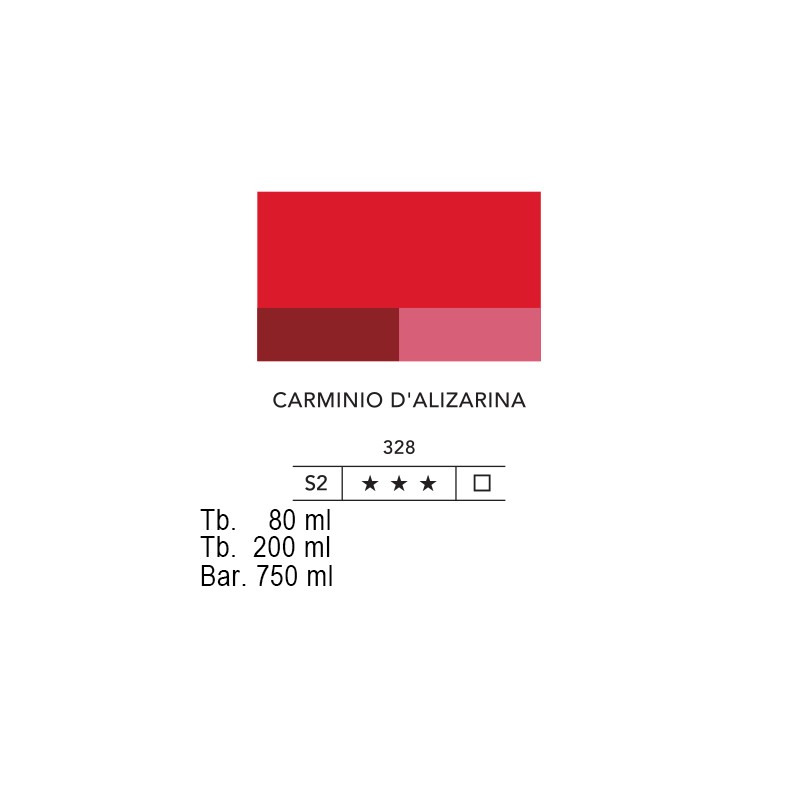 328 - Lefranc acrilico fine carminio d'alizarina
