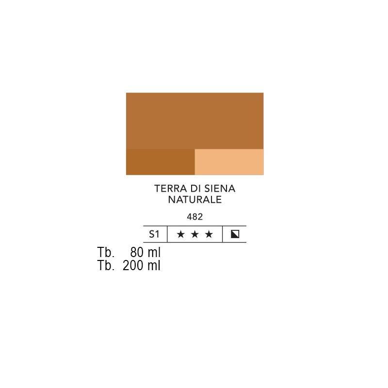 482 - Lefranc acrilico fine terra di siena naturale
