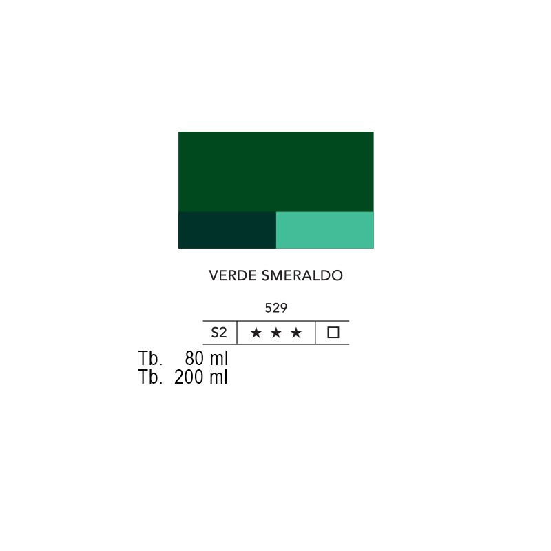 529 - Lefranc acrilico fine verde smeraldo