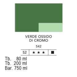 542 - Lefranc acrilico fine verde ossido di cromo
