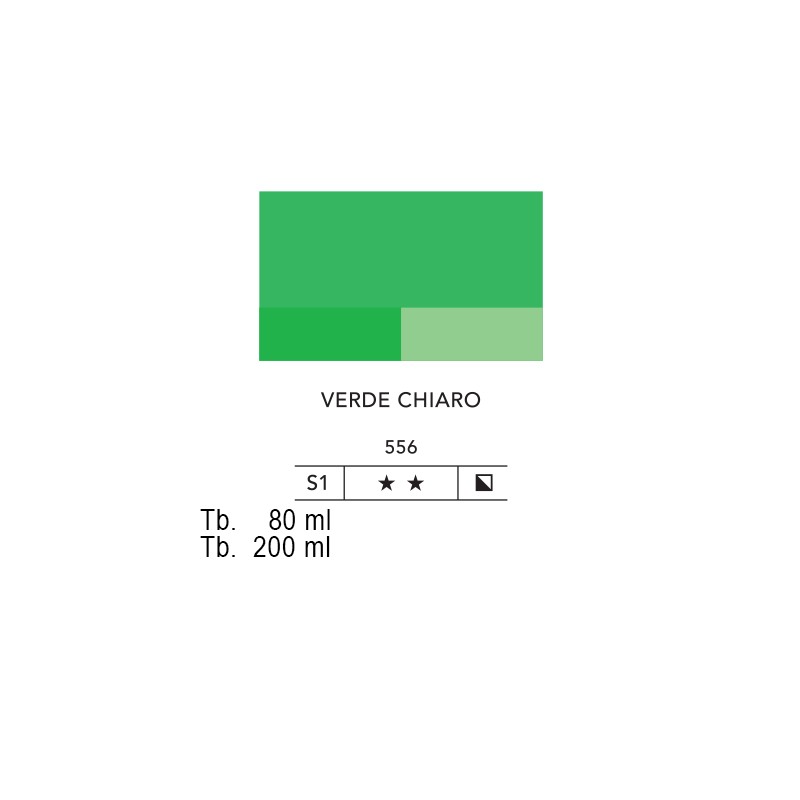 556 - Lefranc acrilico fine verde chiaro