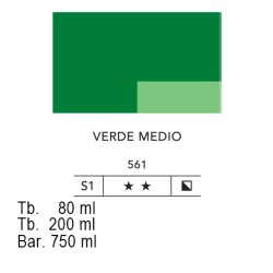 561 - Lefranc acrilico fine verde medio